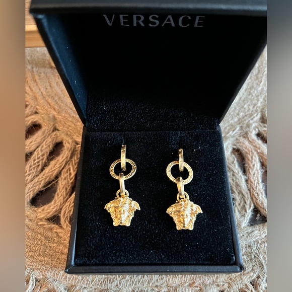 Versace Medusa Drop Earrings - Picture 5 of 7
